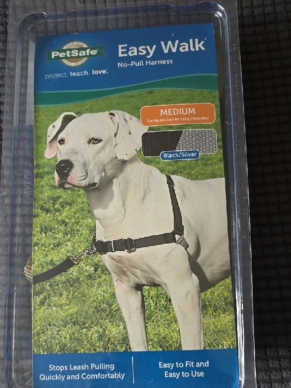 PetSafe Easy Walk No-Pull Harness - Black/Silver